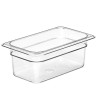 Konteineris Camwear GN 1/4 iš polikarbonato, Cambro, GN 1/4, 2,5L, Permatomas, 162x265x(H)100mm