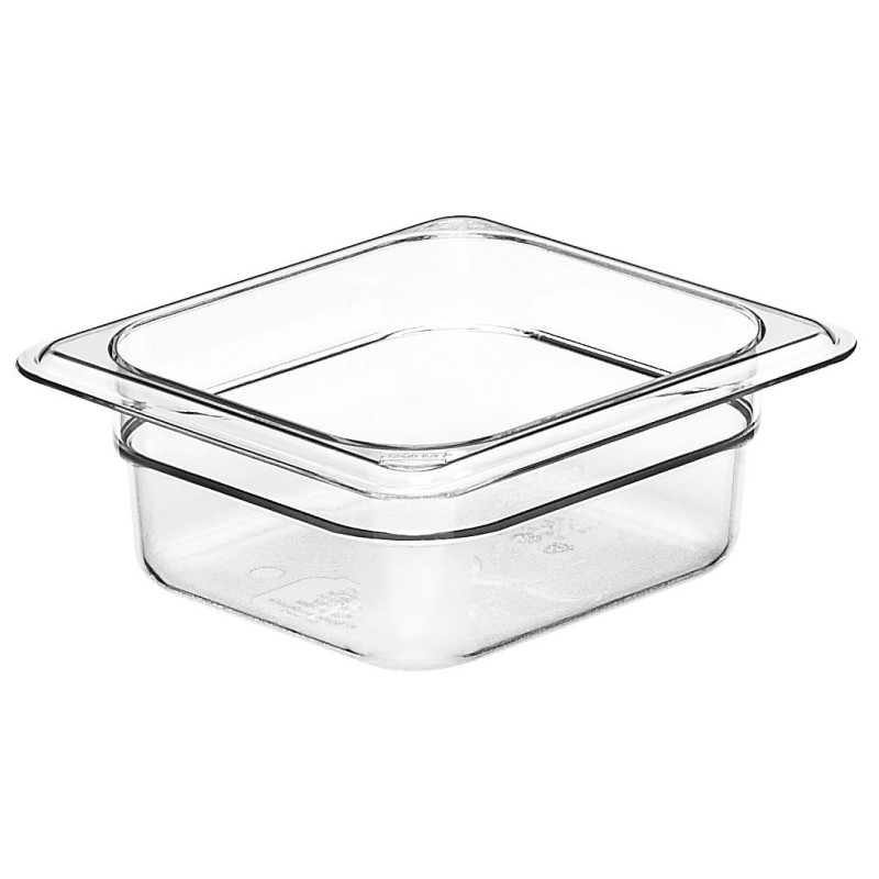 Konteineris Camwear GN 1/6 iš polikarbonato, Cambro, GN 1/6, 1L, Permatomas, 162x176x(H)65mm