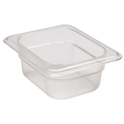Konteineris Camwear GN 1/8 iš polikarbonato, Cambro, 0,7L, Permatomas, 161x132x(H)65mm