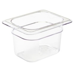 Konteineris Camwear GN 1/8 iš polikarbonato, Cambro, 0,7L, Permatomas, 161x132x(H)65mm