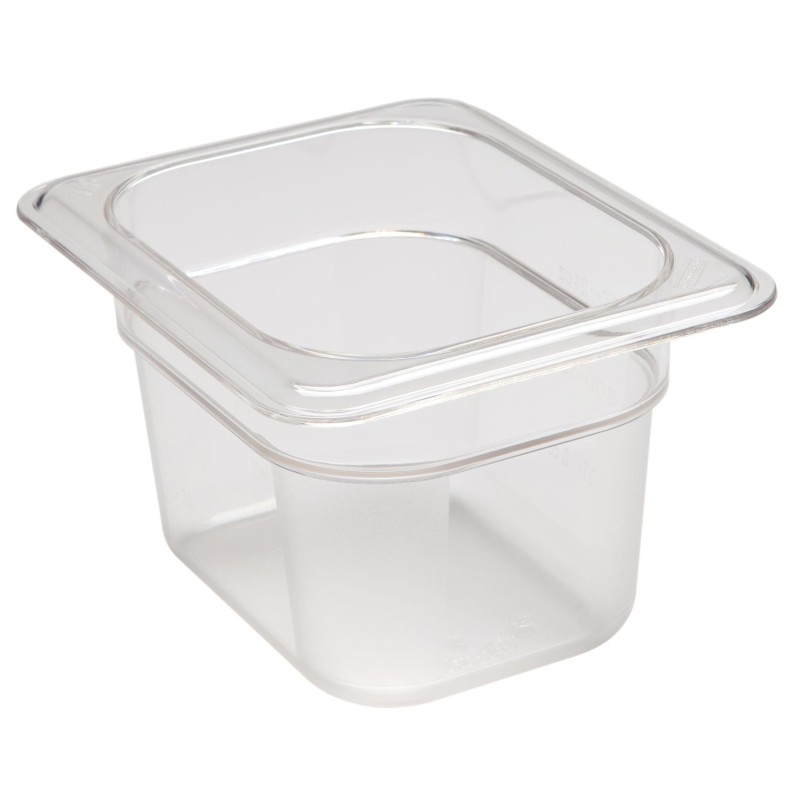 Konteineris Camwear GN 1/8 iš polikarbonato, Cambro, 1L, Permatomas, 161x132x(H)100mm