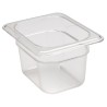 Konteineris Camwear GN 1/8 iš polikarbonato, Cambro, 1L, Permatomas, 161x132x(H)100mm