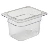 Konteineris Camwear GN 1/8 iš polikarbonato, Cambro, 1L, Permatomas, 161x132x(H)100mm