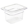 Konteineris Camwear GN 1/8 iš polikarbonato, Cambro, 1L, Permatomas, 161x132x(H)100mm