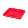 CAMBRO prekės ženklo dangtelis konteineriui CamSquare, Cambro, Raudona, 227x227x(H)16mm