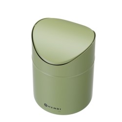 Stalo šiukšliadėžė su sūpynės dangteliu, HENDI, 1,2L, Žalia, ⌀120x(H)165mm