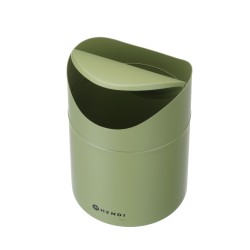 Stalo šiukšliadėžė su sūpynės dangteliu, HENDI, 1,2L, Žalia, ⌀120x(H)165mm