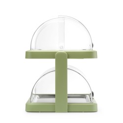 Rotininė šaldymo vitrina „Duo UNIQ“, HENDI, designed by Robert Bronwasser, Dvigubas, Žalia, 480x355x(H)480mm, rettangolare
