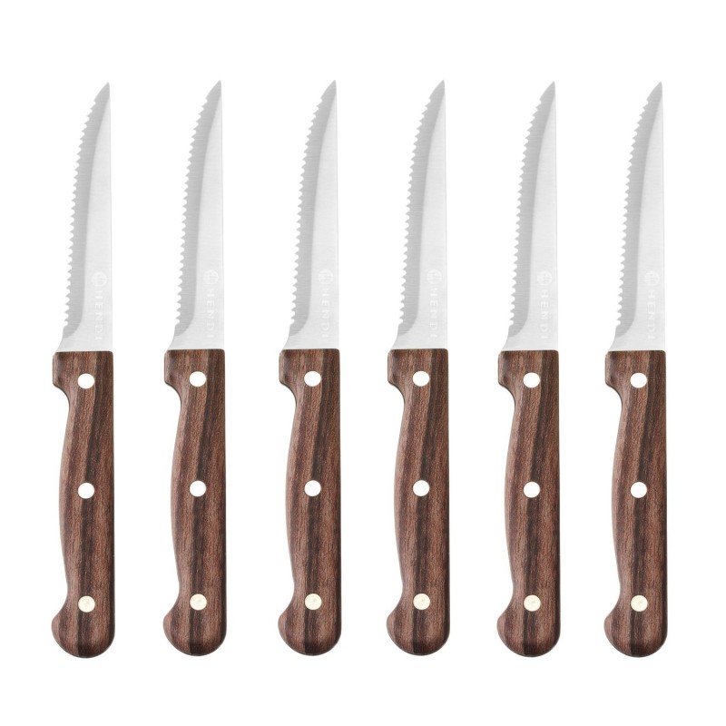 Steiko peilis, HENDI, Profi Line, Rudas, 6 vnt., (L)210mm