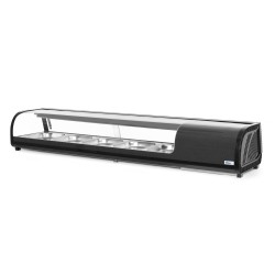 Suši vitrina, Arktic, Talpa: 5x GN 1/2 (H)40 mm (įskaitant indus)., Juodas, 230V/190W, 420x1800x(H)265mm