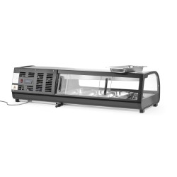 Suši vitrina, Arktic, Į rinkinį įtrauktos talpyklos: 4x GN 1/3 (H) 40 mm., Juodas, 230V/190W, 426x1177x(H)296mm