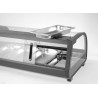 Suši vitrina, Arktic, Į rinkinį įtrauktos talpyklos: 4x GN 1/3 (H) 40 mm., Juodas, 230V/190W, 426x1177x(H)296mm