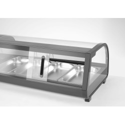 Suši vitrina, Arktic, Į rinkinį įtrauktos talpyklos: 4x GN 1/3 (H) 40 mm., Juodas, 230V/190W, 426x1177x(H)296mm