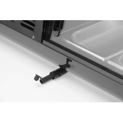 Suši vitrina, Arktic, Į rinkinį įtrauktos talpyklos: 4x GN 1/3 (H) 40 mm., Juodas, 230V/190W, 426x1177x(H)296mm
