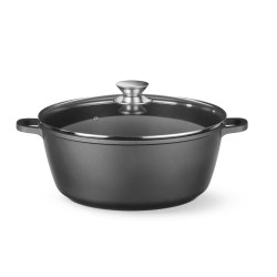 Troškintuvas su nelimpančia danga, HENDI, 7,5L, Juodas, 387x310x(H)130mm