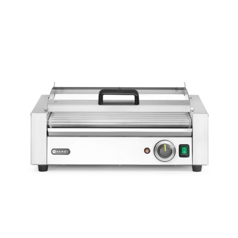 Dešrelių kepimo grilis, 1 zona su energiją taupančiu dangčiu, HENDI, 230V/790W, 566x450x(H)259mm