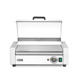 Dešrelių kepimo grilis, 1 zona su energiją taupančiu dangčiu, HENDI, 230V/790W, 566x450x(H)259mm
