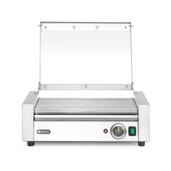 Dešrelių kepimo grilis, 1 zona su energiją taupančiu dangčiu, HENDI, 230V/790W, 566x450x(H)259mm