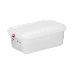 Konteineris GN 1/4 polipropilenas, HENDI, GN 1/4, 2,8L, Permatomas, 265x162x(H)100mm