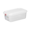 Konteineris GN 1/4 polipropilenas, HENDI, GN 1/4, 2,8L, Permatomas, 265x162x(H)100mm