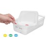 Konteineris GN 1/4 polipropilenas, HENDI, GN 1/4, 2,8L, Permatomas, 265x162x(H)100mm