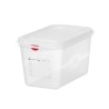 Konteineris GN 1/4 polipropilenas, HENDI, GN 1/4, 4,3L, Permatomas, 265x162x(H)150mm