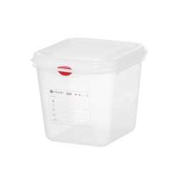 GN 1/6 konteineris, polipropilenas, HENDI, GN 1/6, 2,6L, Permatomas, 176x162x(H)150mm, rettangolare