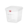 GN 1/6 konteineris, polipropilenas, HENDI, GN 1/6, 2,6L, Permatomas, 176x162x(H)150mm, rettangolare
