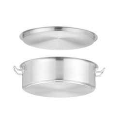 Troškinimo puodas su dangčiu, HENDI, 10,8L, ⌀360x(H)110mm, Rotondo