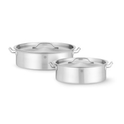 Troškinimo puodas su dangčiu, HENDI, 10,8L, ⌀360x(H)110mm, Rotondo