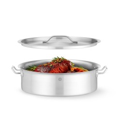 Troškinimo puodas su dangčiu, HENDI, 10,8L, ⌀360x(H)110mm, Rotondo