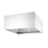 Sieninis gartraukis - tvirtinamas varžtais, HENDI, Sidabro, 1205x1000x(H)450mm, rettangolare