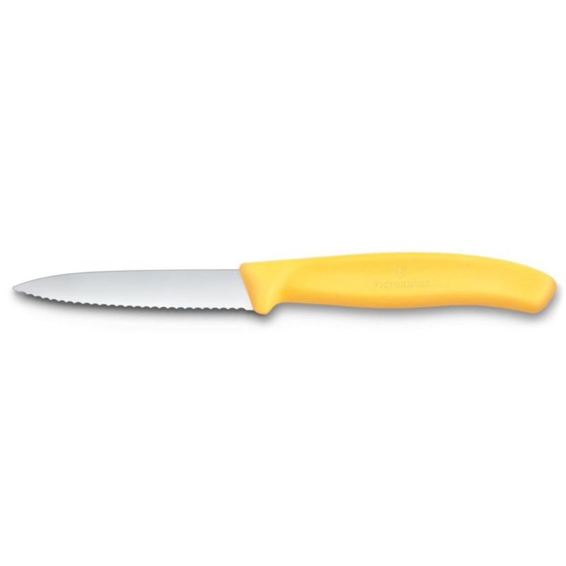 Dantytas daržovių peilis, Victorinox, Geltonas, (L)190mm