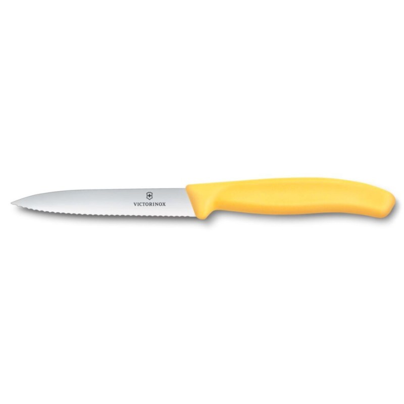 Dantytas daržovių peilis, Victorinox, Geltonas, (L)212mm