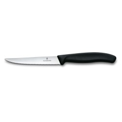 Kepsnių ir picos peilis, Victorinox, Juodas, (L)222mm