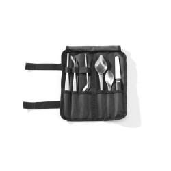 Virtuvės šefo rinkinys puošimui, 6 vnt., satinuotas, HENDI, 255x25x(H)100mm