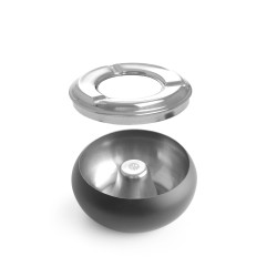 Dubens formos peleninė, juoda, HENDI, ⌀105x(H)58mm