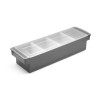 Barmeno dėžutė gėrimų priedams – 4 įdėklai, BarUp, 480x150x(H)100mm