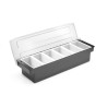 Barmeno dėžutė gėrimų priedams – 6 įdėklai, BarUp, 480x150x(H)100mm