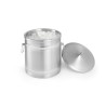 Ledo konteineris dvigubomis sienelėmis, BarUp, 5L, Sidabro, ⌀200x(H)230mm