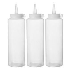 Šaltųjų padažų dalytuvai - 3 vnt., HENDI, 0,35L, Permatomas, 3 vnt., ⌀55x(H)205mm