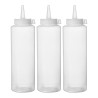 Šaltųjų padažų dalytuvai - 3 vnt., HENDI, 0,35L, Permatomas, 3 vnt., ⌀55x(H)205mm