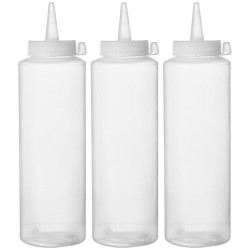 Šaltųjų padažų dalytuvai - 3 vnt., HENDI, 0,7L, Permatomas, 3 vnt., ⌀70x(H)240mm