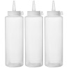 Šaltųjų padažų dalytuvai - 3 vnt., HENDI, 0,7L, Permatomas, 3 vnt., ⌀70x(H)240mm