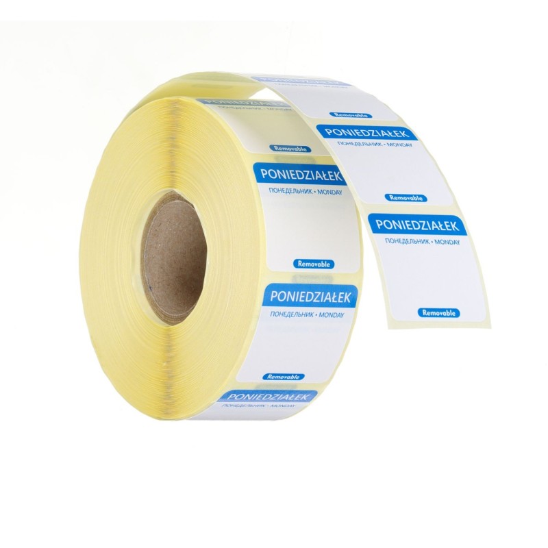 Maisto saugos etiketės, daugkartinio naudojimo, lengvai nuimamos, HENDI, 100 vnt., Mėlynas, 1000 vnt., 25x25mm
