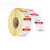 Maisto saugos etiketės, daugkartinio naudojimo, lengvai nuimamos, HENDI, 100 vnt., Raudona, 1000 vnt., 25x25mm