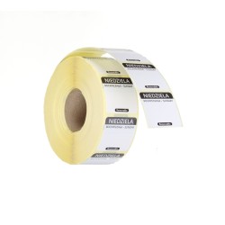 Maisto saugos etiketės, daugkartinio naudojimo, lengvai nuimamos, HENDI, 100 vnt., Juodas, 1000 vnt., 25x25mm
