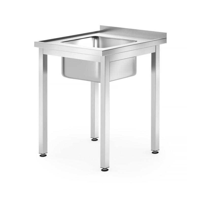 Stalas su kriaukle – susukamas varžtais, gylis 700 mm, HENDI, Profi Line, 600x700x(H)850mm