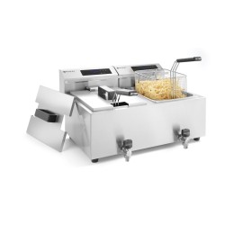 Gruzdintuvė su skaitmeniniu skydeliu Profi Line 2x 8 l, HENDI, Profi Line, 16L, 230V/7000W, 605x515x(H)350mm