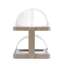 Rotininė šaldymo vitrina „Duo UNIQ“, HENDI, Dvigubas, Smėlio spalvos, 480x355x(H)480mm, rettangolare